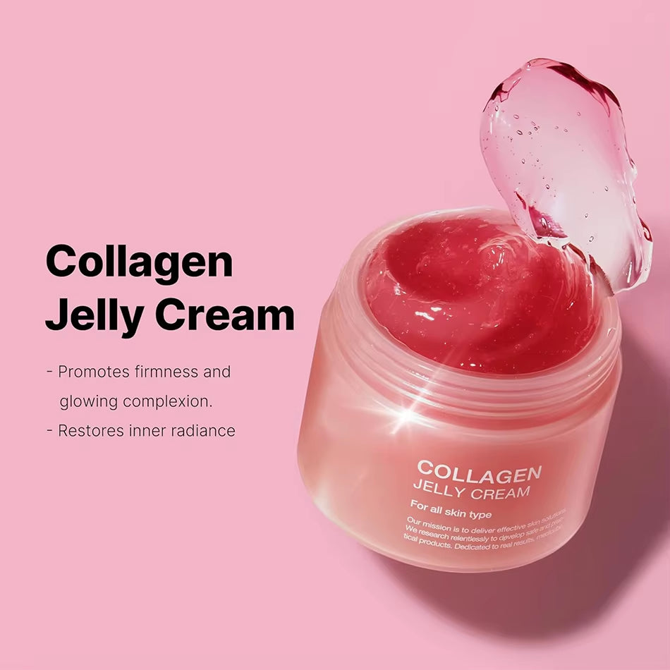 24H Glow & Lifted Collagen Jelly Cream Niacinamide and Hydrolyzed Collagen Strengthen the Skin Barrier and Moisturize the Skin